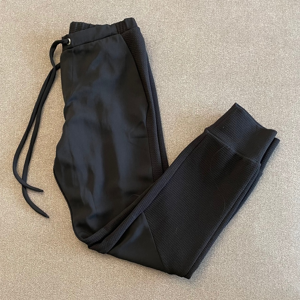 Zara Silky Black Joggers - M